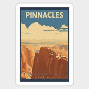 Pinnacles National Park Travel Poster Sticker